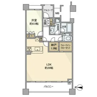 グランドヒルズ覚王山法王町【0号室】の間取り