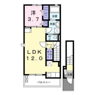 ノール・ラヴァンⅠ【2階】の間取り