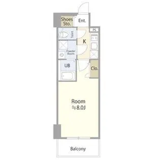 エスリード泉プライム【12階】の間取り