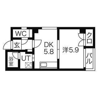 ガーディアン千代田【503号室】の間取り