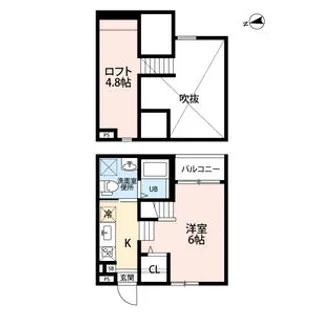 Luana(ルアナ)【101号室】の間取り