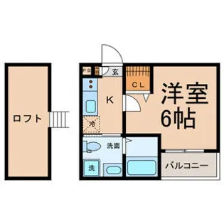 クレア名西【2階】の間取り