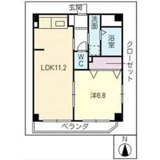 レモナ千成【3階】の間取り