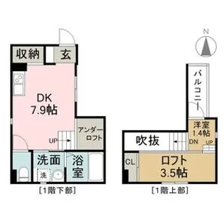 PAZ(パース)【102号室】の間取り