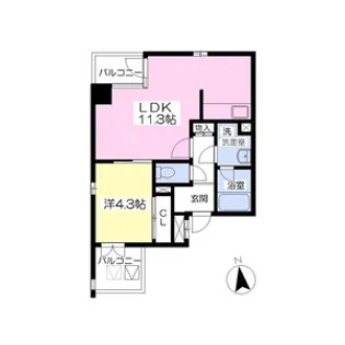 acer(アケル)【3E号室】の間取り