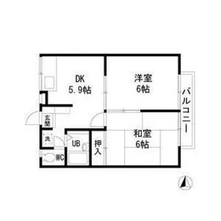 エステートピア作の山【2階】の間取り