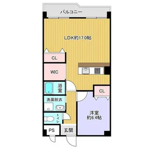 SEASONCOURT FUKUE【303号室】の間取り