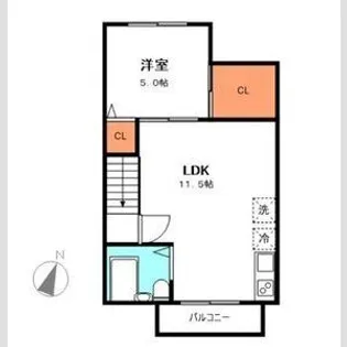 アーバン【201号室】の間取り