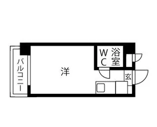 プレスイン南本山【1H号室】の間取り