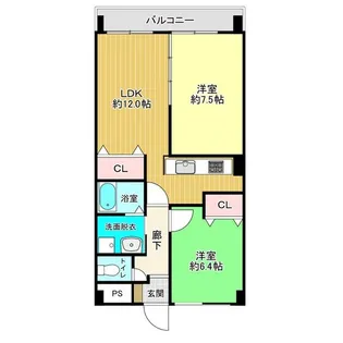 SEASONCOURT FUKUE【8階】の間取り