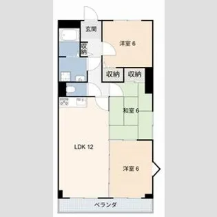 グリーンヒルズ白山【2階】の間取り