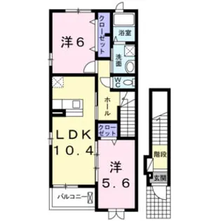 プリムローズ【2階】の間取り