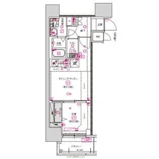 CREST TAPP東別院【301号室】の間取り