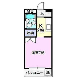 レインボーハイツ【306号室】の間取り