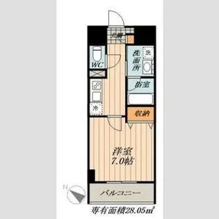 メイプル高横須賀【306号室】の間取り