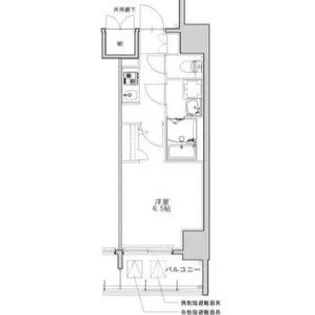 S-RESIDENCE名駅北alesia(アレシア)【1304号室】の間取り