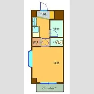 ジュネス瓢箪山【3A号室】の間取り