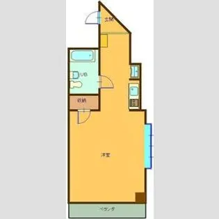 ジュネス瓢箪山【5D号室】の間取り