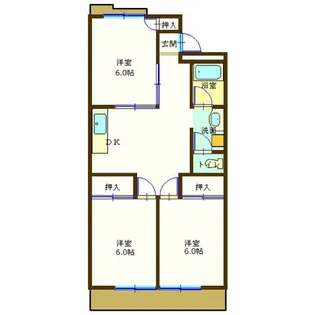 上社レジデンス【405号室】の間取り
