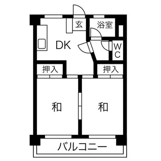 パラシオン喜多山【202【0部屋】号室】の間取り