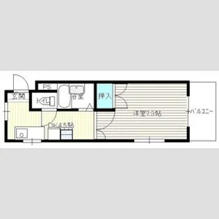 フローラル二瀬【2階】の間取り