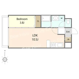 フォルクランド那古野【8階】の間取り