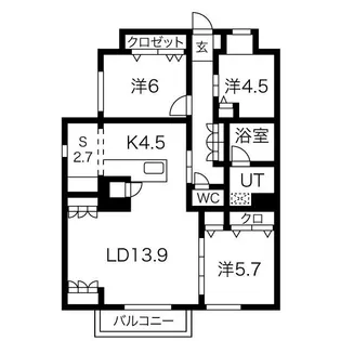 グレイスレジデンス八事【304号室】の間取り