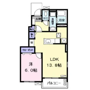 レジデンス ハーモニー【1階】の間取り