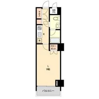 スクエア名駅南【5階】の間取り
