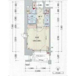 プレサンス大須観音駅前サクシード【13階】の間取り