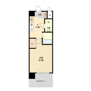 パークフラッツ金山【4階】の間取り