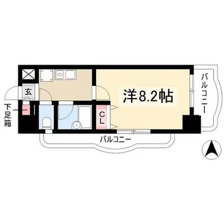 現代ハウス新栄【4階】の間取り