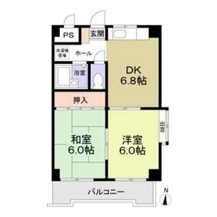 カーサ永【4階】の間取り