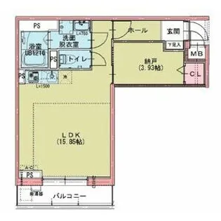 ドゥナーレ名駅西【2階】の間取り