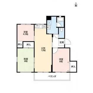 シャトーピア四辻B【302号室】の間取り