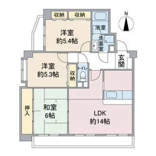 エスペランサ【3階】の間取り
