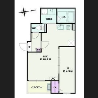 Jack osugiⅠ【203号室】の間取り