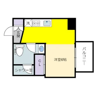 BIANCASA水主町【5階】の間取り