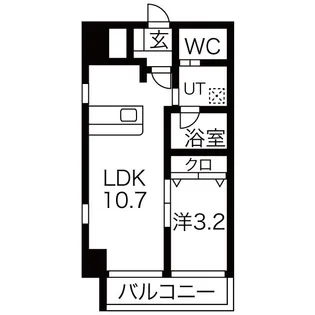 アルファパル東枇杷島【7階】の間取り