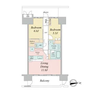 ラフィシア上前津(Rafficia Kamimaezu)【0407号室】の間取り