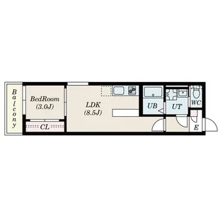 Cielo Lindo新瑞橋(シエロリンドアラタマバシ)【101号室】の間取り