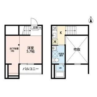 イーストヴィレッジ【2階】の間取り