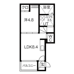 テラス菊井【201【通常プラン】号室】の間取り