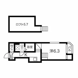 ハーモニーテラス白金【2階】の間取り