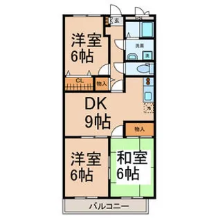 シモーヌヴィーユA棟【2階】の間取り