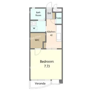 The Sun Chikusa【106号室】の間取り