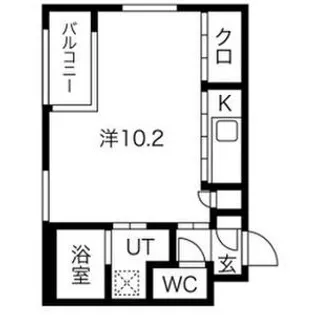 SPACE CUBE HONJIN(スペースキューブホンジン)【309号室】の間取り
