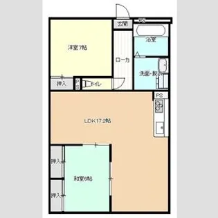 メゾン・ラ・ディアス【401号室】の間取り