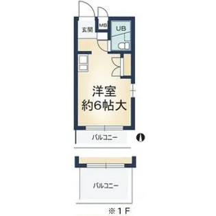 リバーサイド植田【2階】の間取り