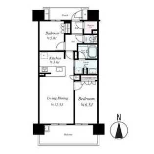 ファミリアーレ名駅ミッドウエスト【202号室号室】の間取り